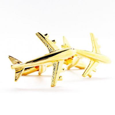 Gold Jumbo Jet Cufflinks Airliner.jpg